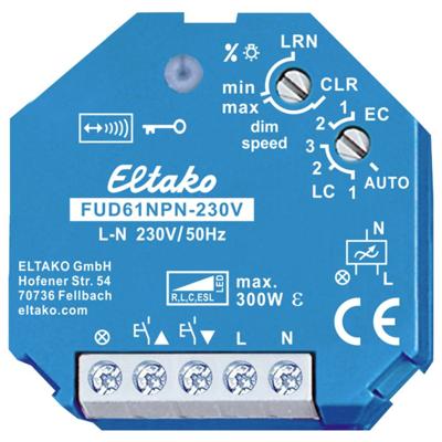 Eltako FUD61NPN-230V Actor Draadloos Dimschakelaar Inbouw (in muur)