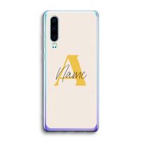 Amber Script: Huawei P30 Transparant Hoesje
