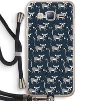 Makis: Samsung Galaxy J3 (2016) Transparant Hoesje met koord