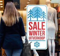 Reclame sticker winter uitverkoop - thumbnail