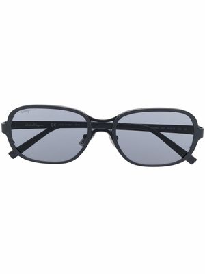 Ferragamo Eyewear lunettes de soleil à monture ovale - Gris