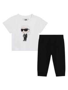 Karl Lagerfeld Kids lot de deux leggings à logo - Noir