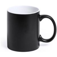 Koffiemok en Drinkbeker Allegra - zwart/wit - 350 ml - Keramiek - Mokken