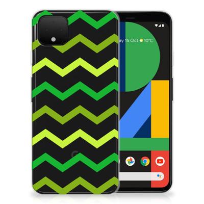 Google Pixel 4 XL | TPU bumper | Zigzag Groen