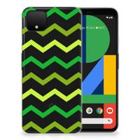 Google Pixel 4 XL | TPU bumper | Zigzag Groen