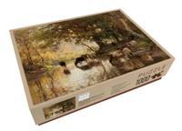 Puzzel (1000 stukjes): Rustende koeienhoeder aan oever, Julius van de Sande Bakhuyzen, Drents Mus.