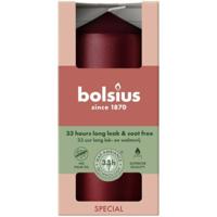 Bolsius stompkaars 6x12 cm metallic red