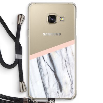 A touch of peach: Samsung Galaxy A3 (2016) Transparant Hoesje met koord