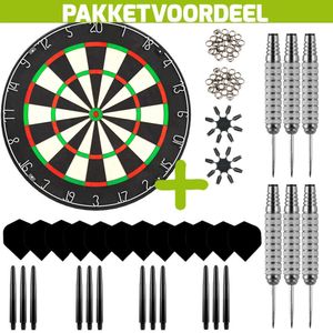 Lena Professional Dartbord + Lena 70 Pieces Dartaccessoires