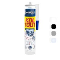 Bevestigings- en afdichtingslijm - CYANOLIT - Total tech - Kristal - 290 ml patroon - Transparant - Multimateriaal en flexibel - thumbnail
