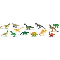 Plastic dinosaurussen in koker 12 stuks   -