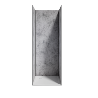 Luca Varess Artdeco douchewandbekleding 90 x 90 x 90 x 244 cm alu-composiet beton grijs - thumbnail