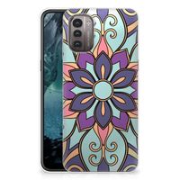 Nokia G21 | G11 TPU Case Purple Flower - thumbnail