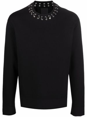 Givenchy pull à détail de boucle - Noir