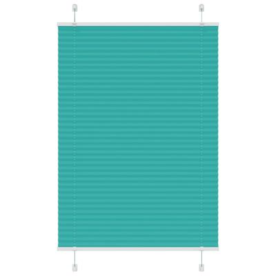 Pliss rolgordijn 100x150 cm stofbreedte 99,4cm petrol groen