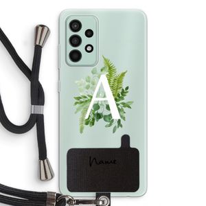 Green Brush: Samsung Galaxy A52s 5G Transparant Hoesje met koord