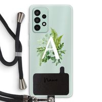 Green Brush: Samsung Galaxy A52s 5G Transparant Hoesje met koord