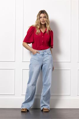 Studio Anneloes Poppy Butterfly Blouse 12613 Blouse 3200 Deep Red