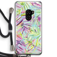Tropical Palms Blue: Xiaomi Mi Mix 2 Transparant Hoesje met koord