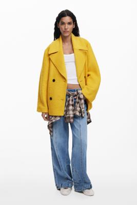 Korte boucléjas - YELLOW - XL