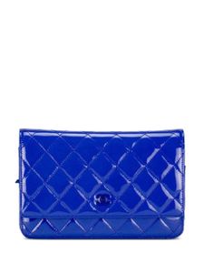 CHANEL Pre-Owned sac à bandoulière matelassé en cuir - Bleu