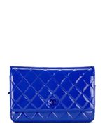 CHANEL Pre-Owned sac à bandoulière matelassé en cuir - Bleu - thumbnail