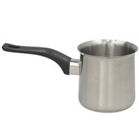 Gerimport melk en sauspan klein - RVS - 500 ml - D9 x H9 cm - metaal