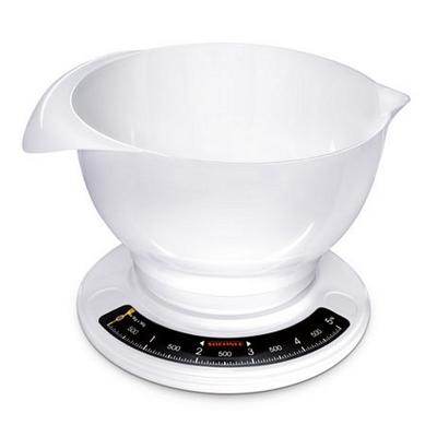 Soehnle 65054 culina pro analoge keukenweegschaal met mengkom 2.5l wit