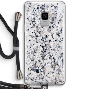 Gespikkelde marmer: Samsung Galaxy S9 Transparant Hoesje met koord