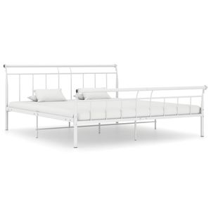 Bedframe metaal wit 180x200 cm