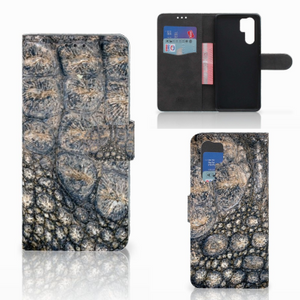 Huawei P30 Pro Telefoonhoesje met Pasjes Krokodillenprint