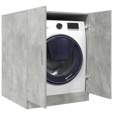 VidaXL Wasmachinekast 70,5x71,5x91,5 cm betongrijs