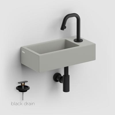 Fonteinset Clou Flush 3 Incl. Toebehoren 9x36 cm Mat Grijs Clou
