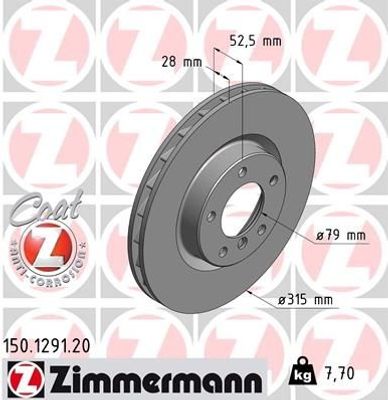 Remschijf Coat Z 150129120