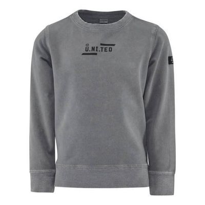 KIDDO sweater Nino met tekst zilvergrijs KIDDO sweater Nino met tekst zilvergrijs