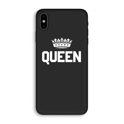 Queen zwart: iPhone X Biologisch afbreekbaar hoesje