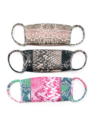 Amir Slama lot de trois masques imprimés - Multicolore