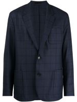 Paul Smith blazer boutonné à carreaux - Bleu