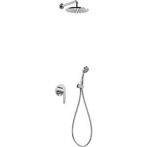 Flat Inbouwd met doucheset FLAT met geintegreerde mengkraan 20418002 Tres