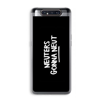 Neuters (zwart): Samsung Galaxy A80 Transparant Hoesje