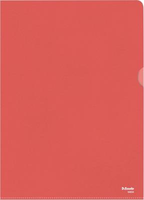 Esselte l-map, copy safe, gekorreld, A4, 115 micron, pak van 100 stuks, rood
