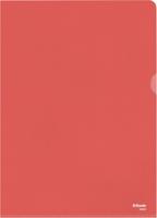 Esselte l-map, copy safe, gekorreld, A4, 115 micron, pak van 100 stuks, rood