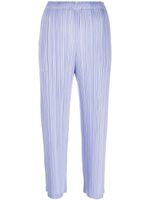 Pleats Please Issey Miyake pantalon fuselé à design plissé - Violet - thumbnail