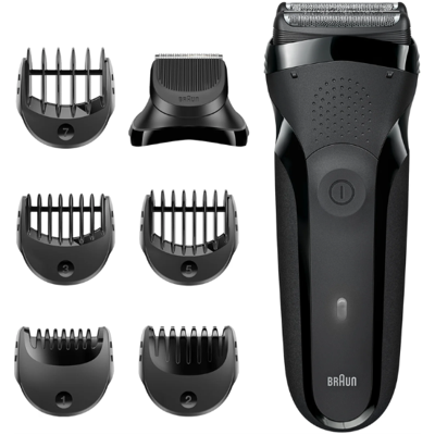 Braun Series 3 300 BT Scheerapparaat - Scheert en Trimt - Zwart