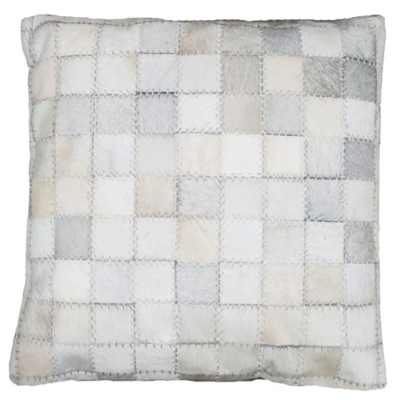 Kussen huid reepjes Wit blok in 2 maten