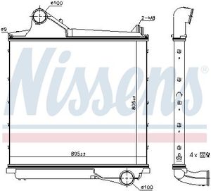 Intercooler, inlaatluchtkoeler 961555