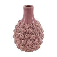 Dijk Natural Collections Vaas framboos keramiek ø18,5xh27cm