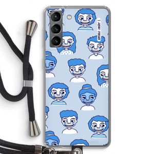 Gezichtjes: Samsung Galaxy S21 Transparant Hoesje met koord