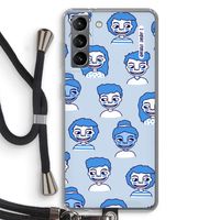 Gezichtjes: Samsung Galaxy S21 Transparant Hoesje met koord
