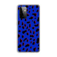 Blue Leopard: Samsung Galaxy A72 Transparant Hoesje